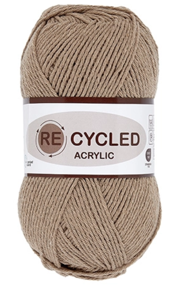 Recycled Acrylic  Lysebrun  100    Nr  15