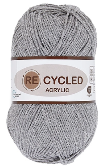 Recycled Acrylic  Lysegrå  100    Nr