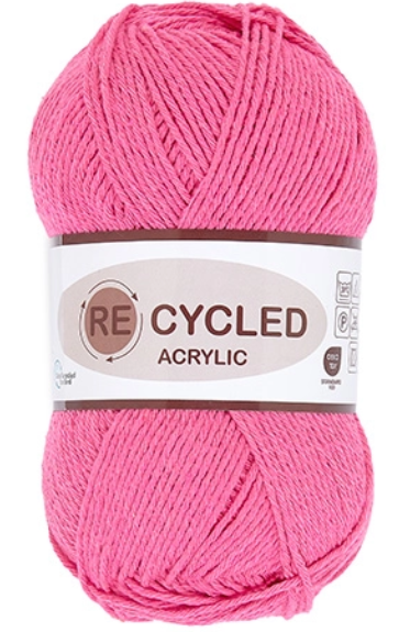 Recycled Acrylic  Pink  100    Nr  20
