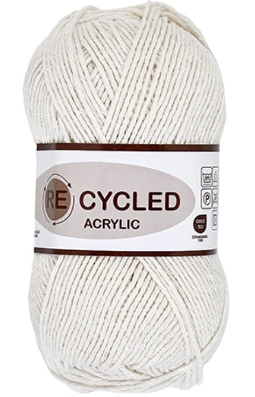 Recycled Acrylic  Råhvid  100    Nr