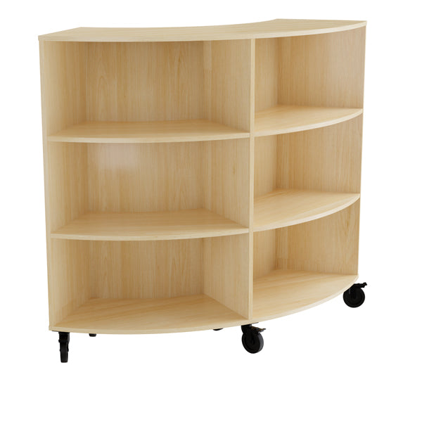 Reol Stig   Birk Laminat  -rum Buet 90  Med Hjul  Indv  Ryg