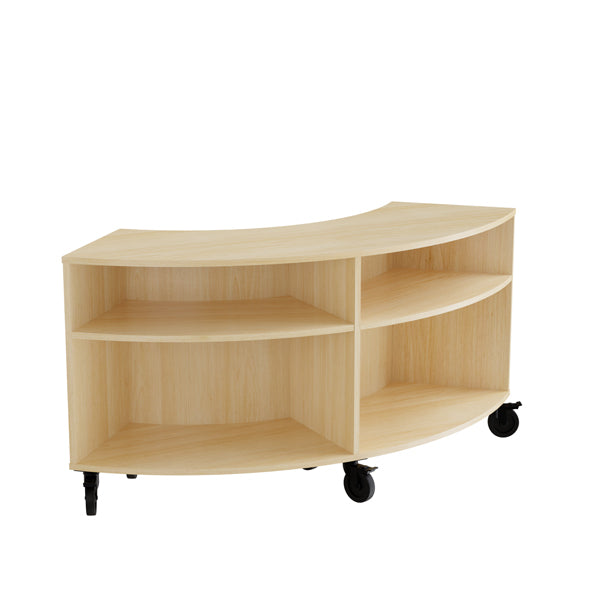 Reol Stig   Birk Laminat   -rum Buet 90  Med Hjul  Indv  Ryg