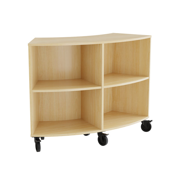 Reol Stig   Birk Laminat  -rum Buet 60  Med Hjul  Indv  Ryg