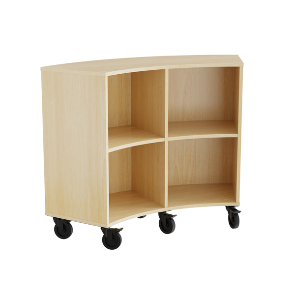 Reol Stig   Birk Laminat  -rum Buet 60  Med Hjul  Udv  Ryg