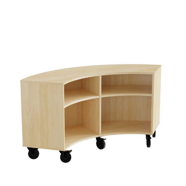 Reol Stig   Birk Laminat   -rum Buet 90  Med Hjul  Udv  Ryg