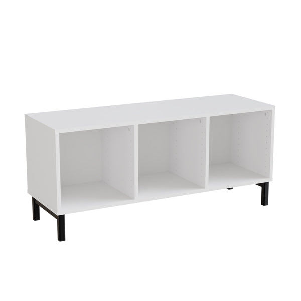 Reol Stig   Hvid Laminat  -rum Liggende Med Ben