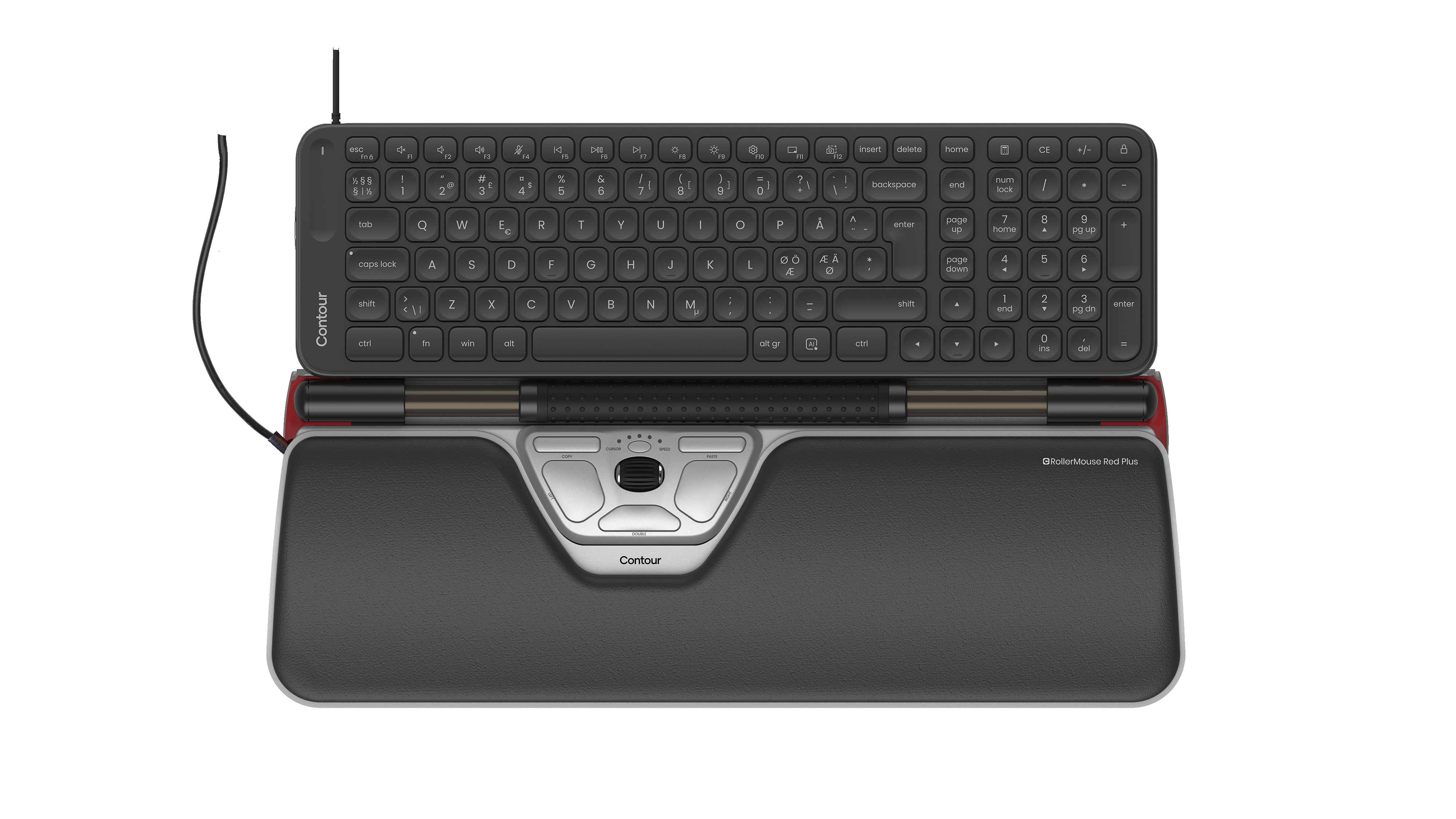 Rollermouse Red Plus   Balance Midsize Keyboard Wired