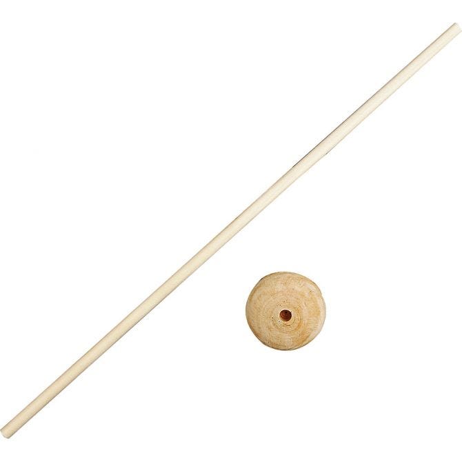 Rundstok Med Fod   : 30 Cm    Stk