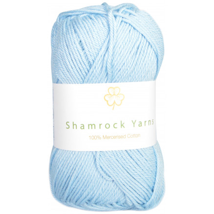 Shamrock Yarns 100  Mercerised Cotton 81 Lyseblå