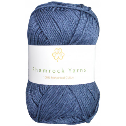 Shamrock Yarns 100  Mercerised Cotton 114 Marineblå