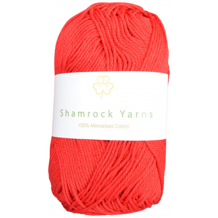 Shamrock Yarns 100  Mercerised Cotton 19 Rød
