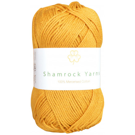 Shamrock Yarns 100  Mercerised Cotton 190 Sennep