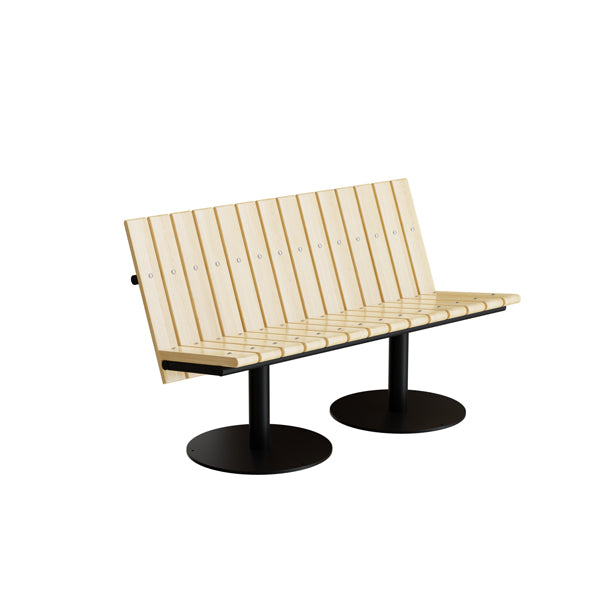 Sofa Cirkum   -pers Lav  Massiv Eg  Sort Understel