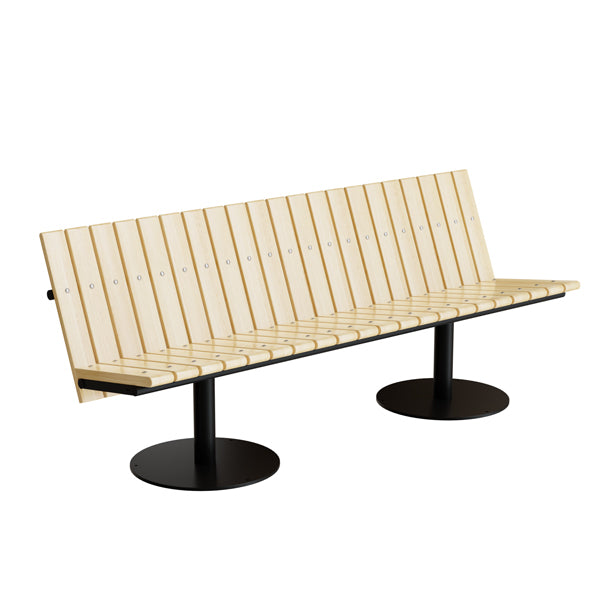 Sofa Cirkum   -pers Lav  Massiv Eg  Sort Understel