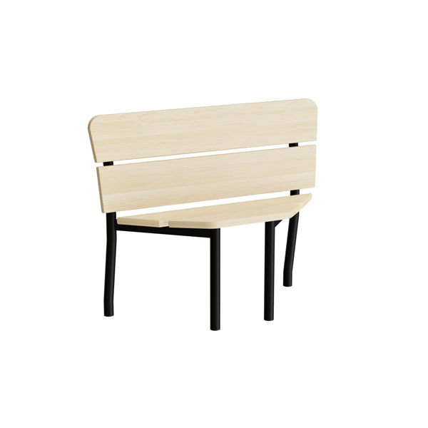 Sofa Pausa 551  Hjørne  Birkelaminat  Sort Stel
