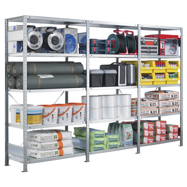 Startsektion Boltless Lagerreol  Rygkryds 3000x1300x400 250 Kg Hylde