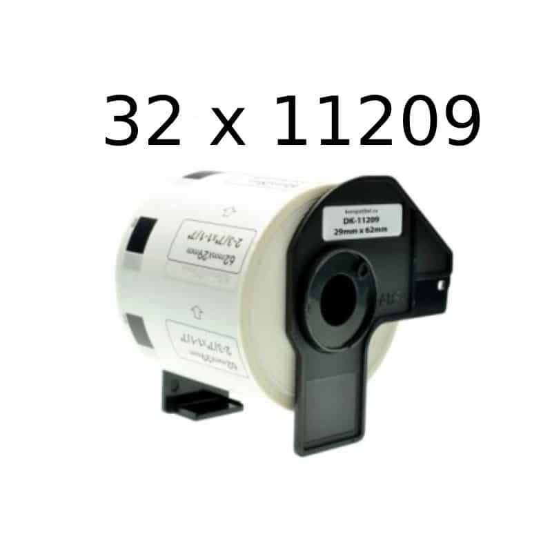 32 Stk Dk11209 Adresseetiketter 800 Stk 29   62mm Kompatibel Brother Dk11209
