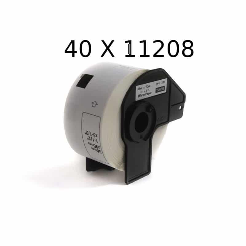 40 Stk Dk11208 Adresseetiketter 400 Stk 38   90mm Kompatibel Brother Dk11208