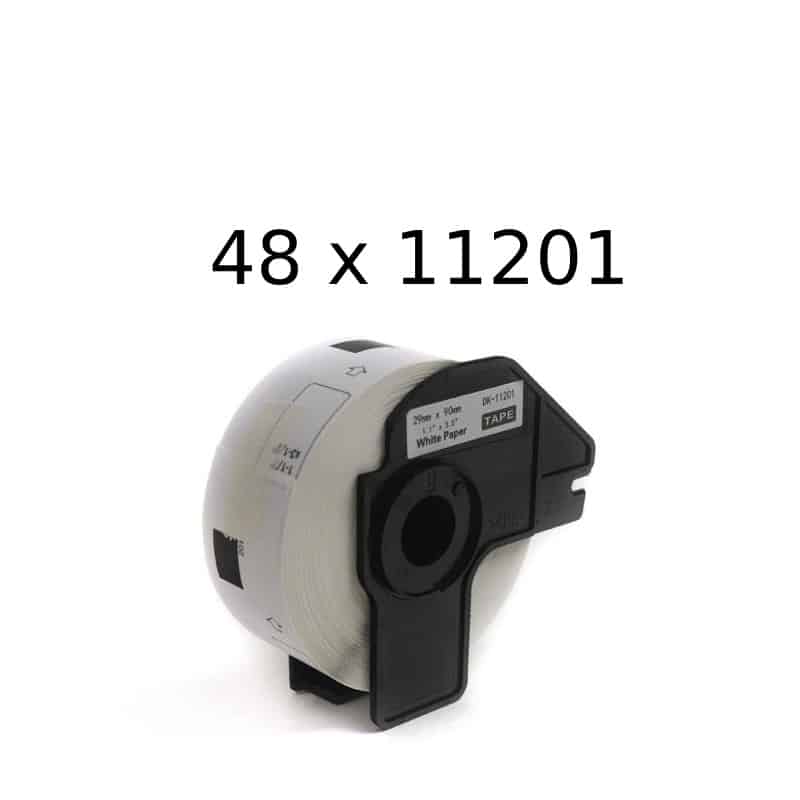48 Stk Dk11201 Adresseetiketter 400 Stk 29   90mm Kompatibel Brother Dk11201