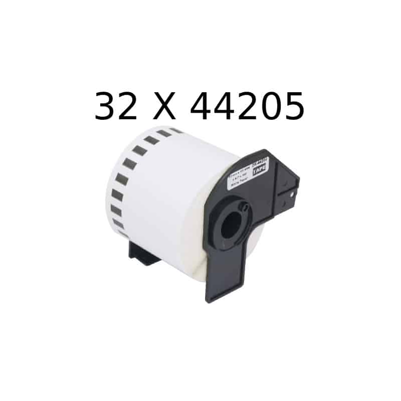32 Stk Dk44205 Selvklæbende Etiketter Aftagelige   2cm   30 5m Kompatibel Brother Dk44205