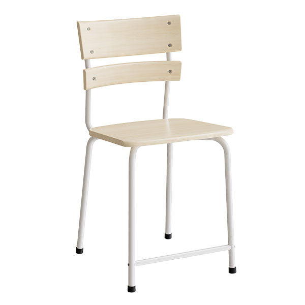 Stol Classic 156   Massiv Birk  Hvidt Stel