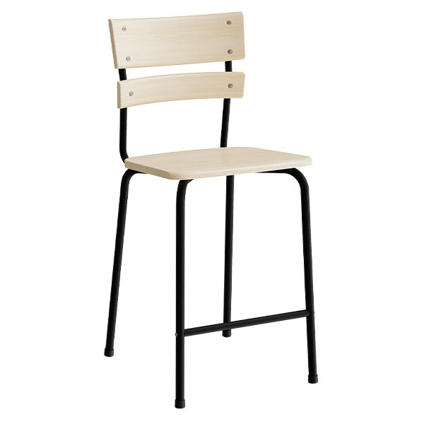Stol Classic 156  Massiv Birk Sort Stel