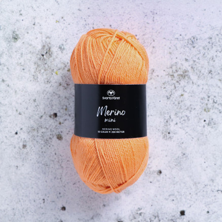 Svarta Fåret Merino Mini Garn 114 Cantaloupe Melon