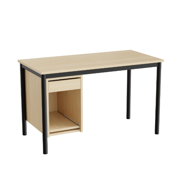 Sybord 135  1200x600 Mm H720 Mm  Birk Laminat  Sort Stel