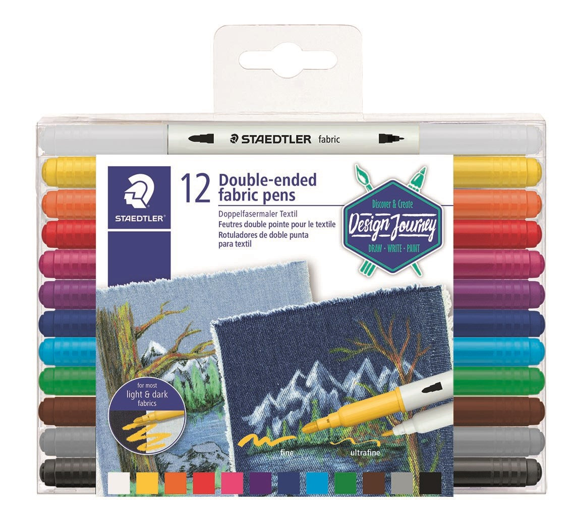 Tekstil Pen Duo Ass  12