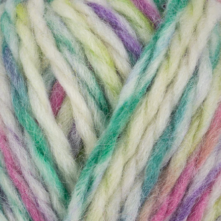 Viking Garn Hobbygarn 980 Multi Lilla  Grøn