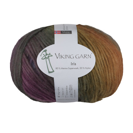 Viking Garn Iris 459 Multi Orange  Brun