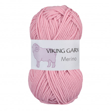 Viking Garn Merino 858 Lys Rosa