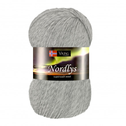 Viking Garn Nordlys 915 Lys Grå