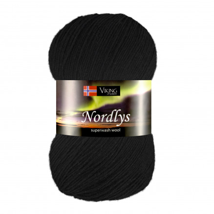 Viking Garn Nordlys 903 Sort