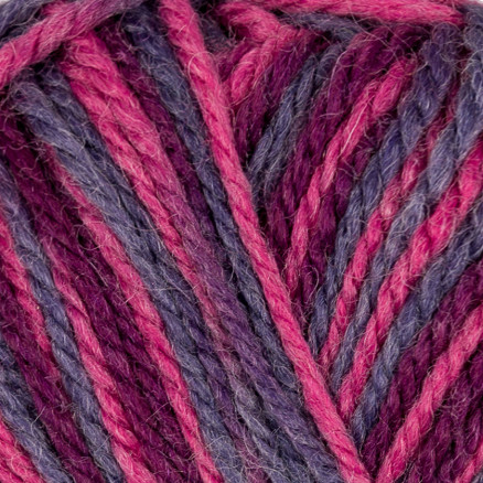 Viking Garn Norgesraggen 866 Multi Rosa Lilla
