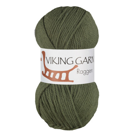 Viking Garn Raggen 732 Mørk Grøn
