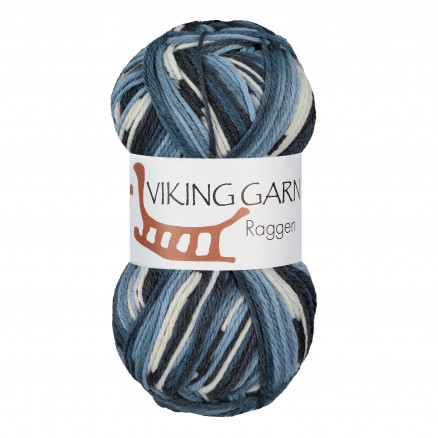 Viking Garn Raggen 724 Multi Gråblå