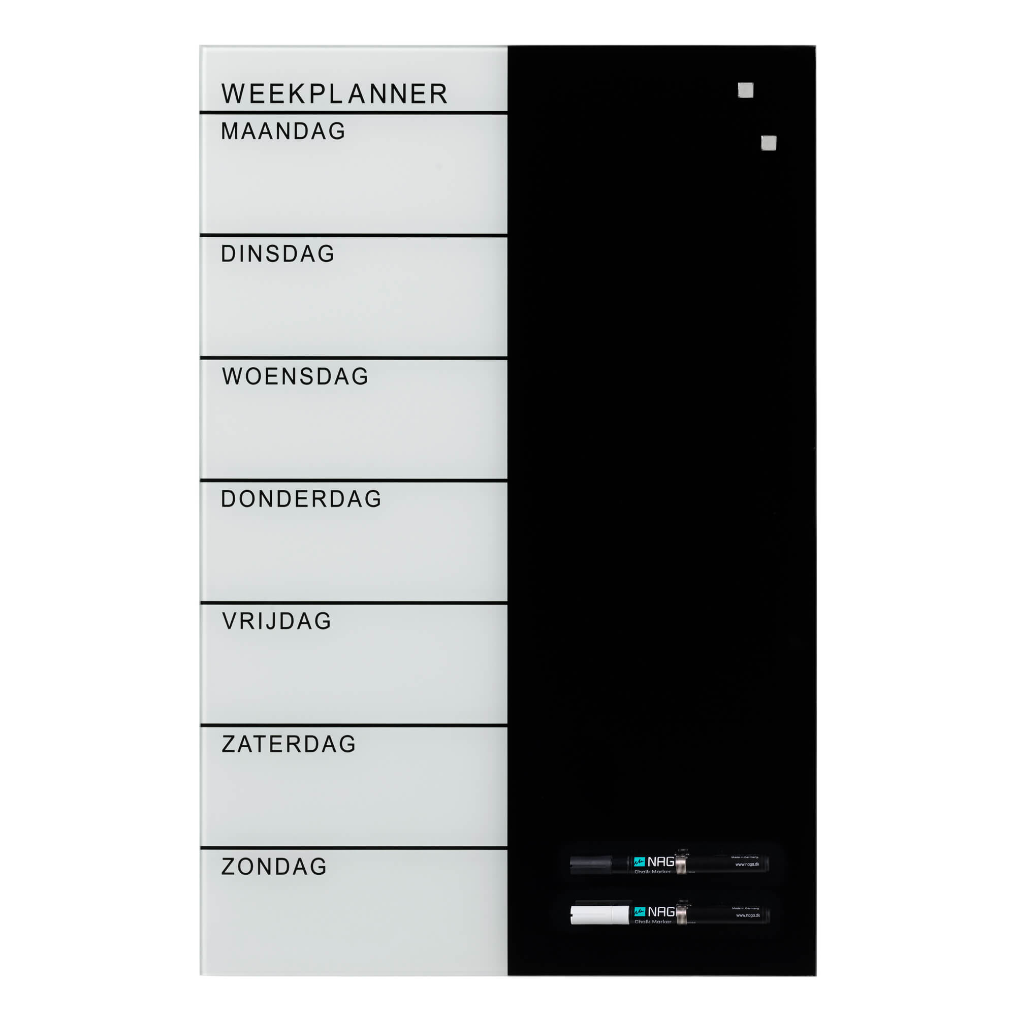 40   60 Cm  Glas Uge Tavle Hollandsk