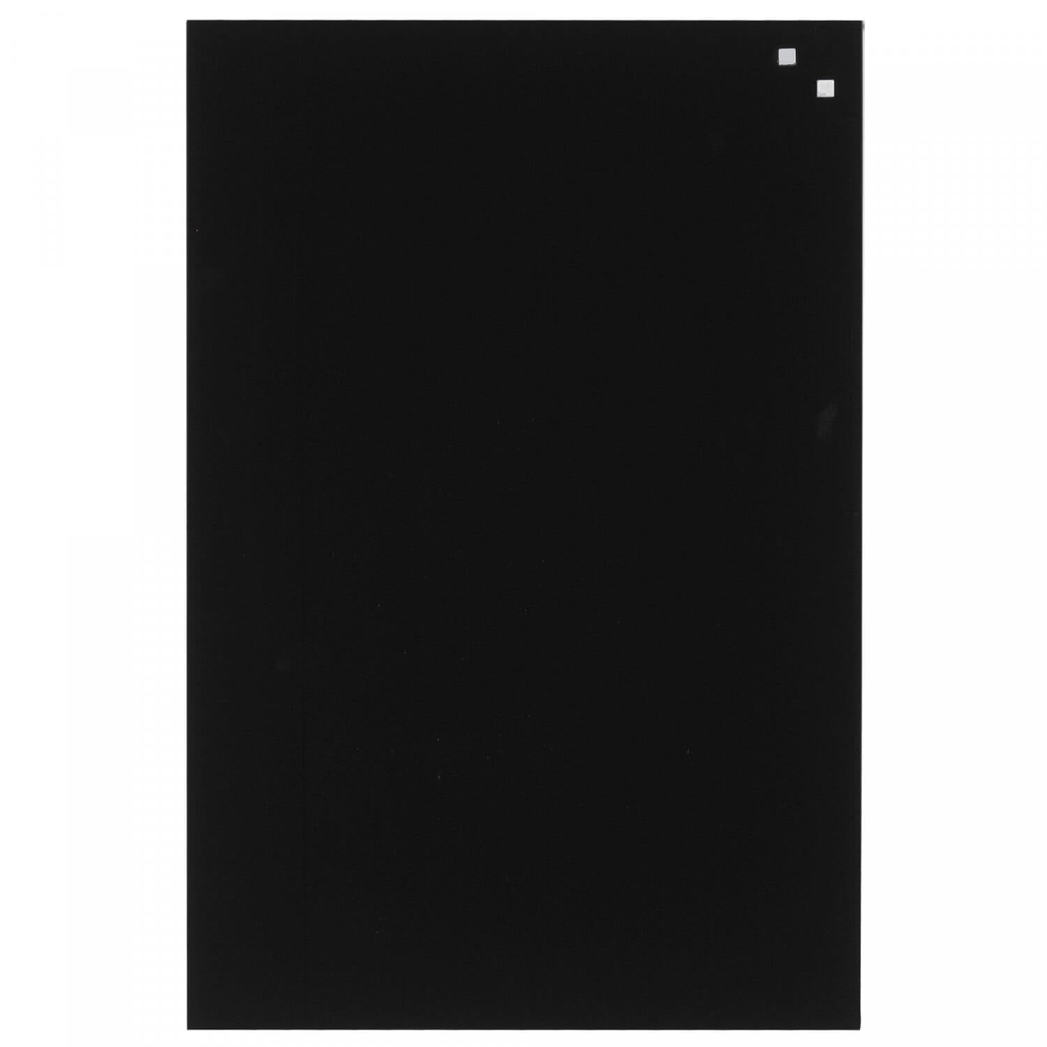 40   60 Cm  Sort Magnetisk Glastavle