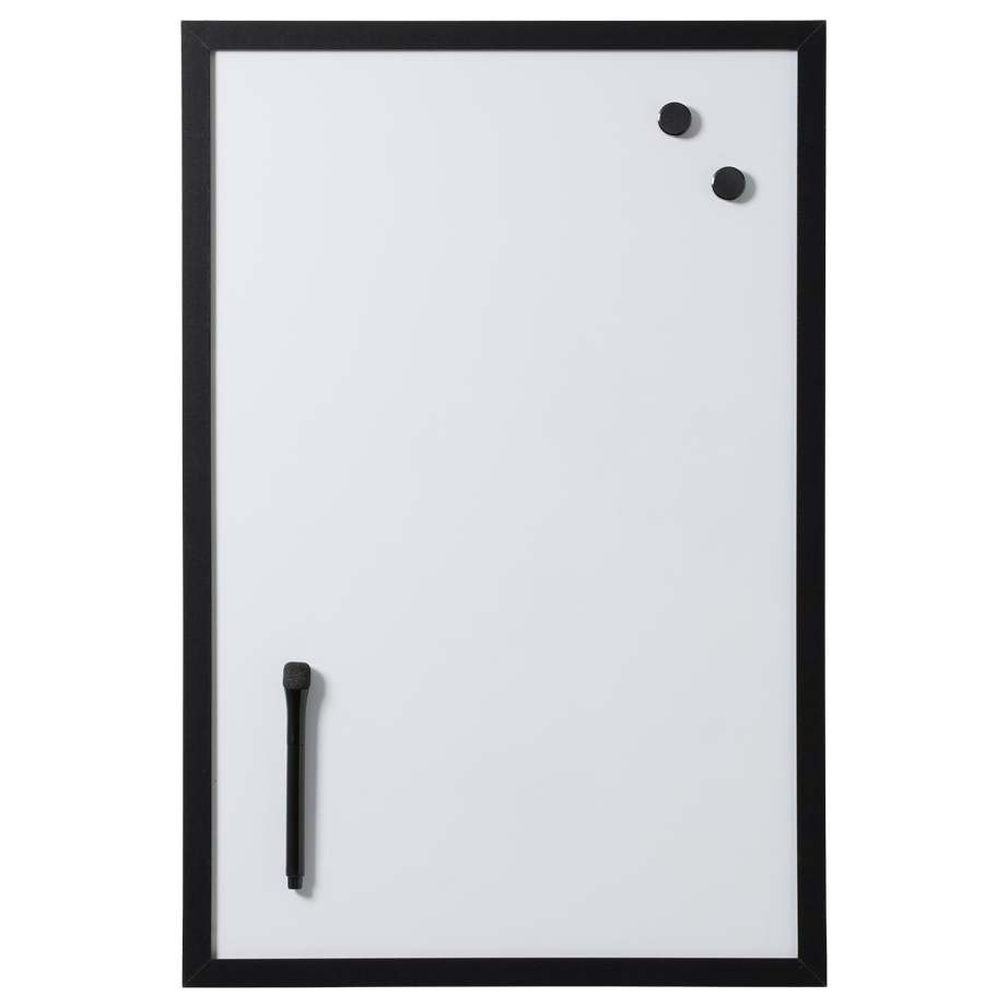 60   40 Cm  Whiteboard Med Sort Ramme