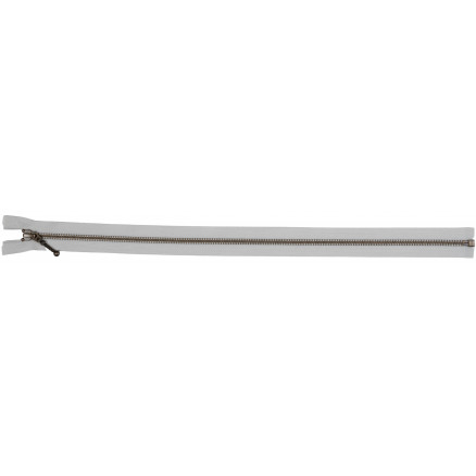 Ykk Delbar Lynlås Antik Messing Lys Grå Beige 6mm 45cm