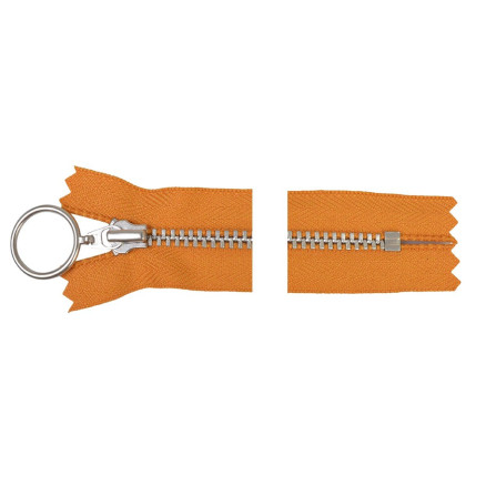 Ykk Lynlås Aluminium Fast   Ring 20cm 4mm Karry