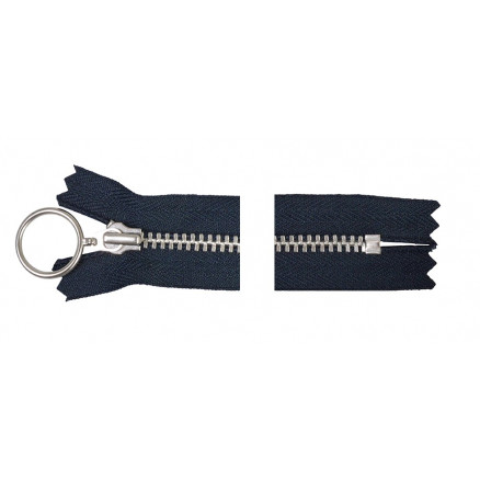 Ykk Lynlås Aluminium Fast   Ring 30cm 4mm Marine