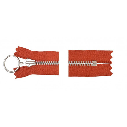 Ykk Lynlås Aluminium Fast   Ring 30cm 4mm Rust