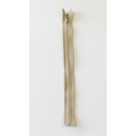 Ykk Usynlig Lynlås Fast Beige 4mm 30cm