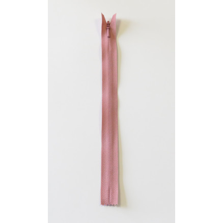 Ykk Usynlig Lynlås Fast Gammelrosa 4mm 23cm