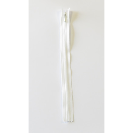 Ykk Usynlig Lynlås Ikke Delbar Hvid 4mm 35cm