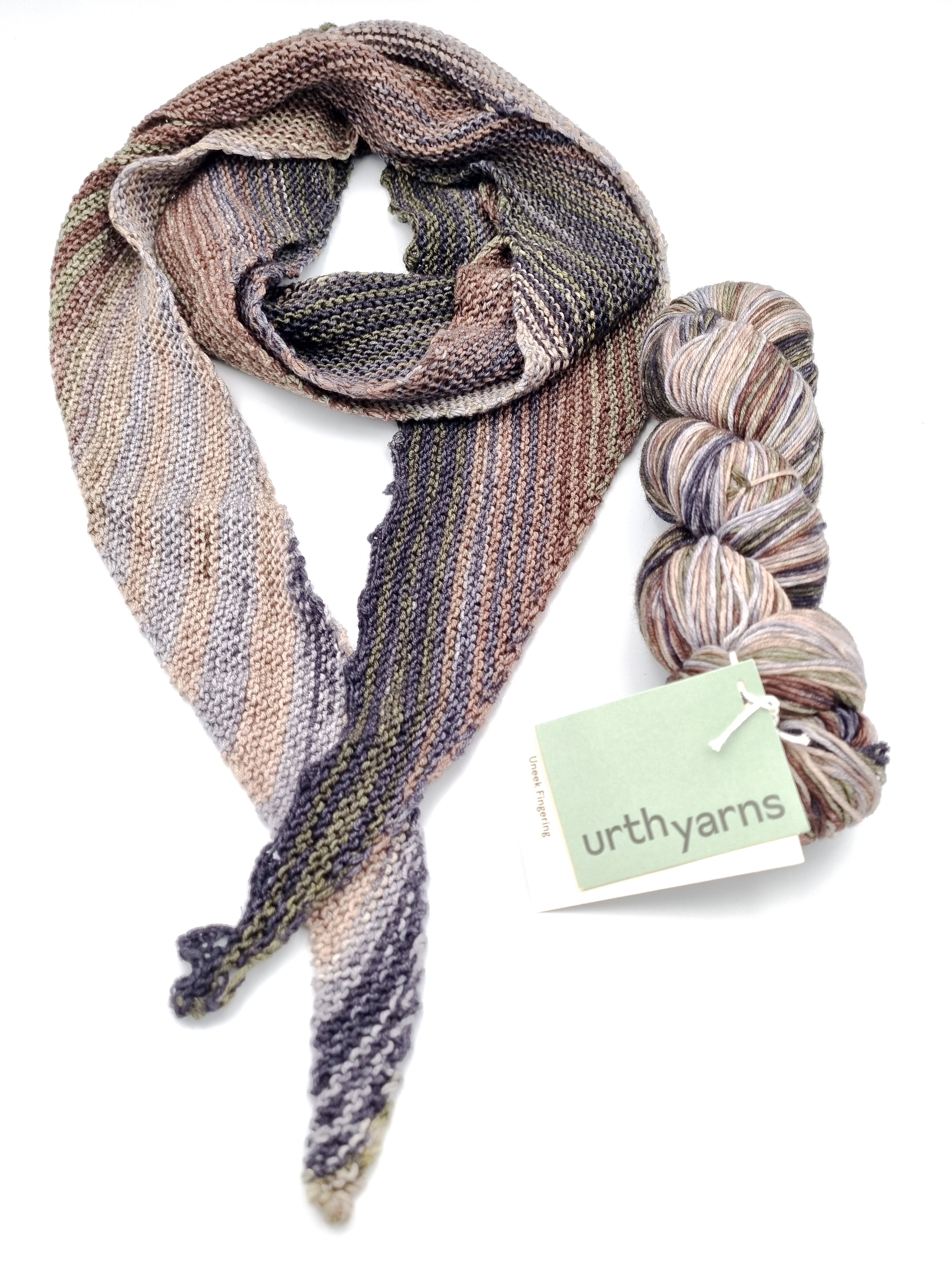 Marsk Tørklæde Strikkekit   Uneek Fingering Fra Urth Yarns 3006